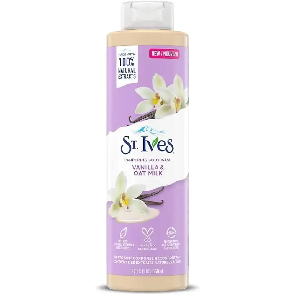 شامپو بدن سنت ایوز با رایحه وانیل و شیر جو دوسر 650 میل St. Ives Vanilla And Oat Milk — تصویر ۵