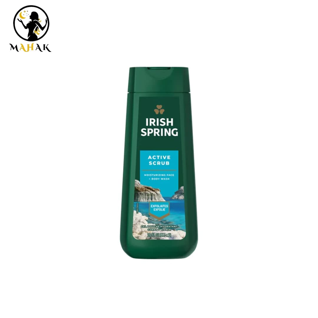 شامپو بدن و صورت آیریش اسپرینگ مدل اکتیو اسکراب 590 میل Irish Spring Active Ascrum — تصویر ۴