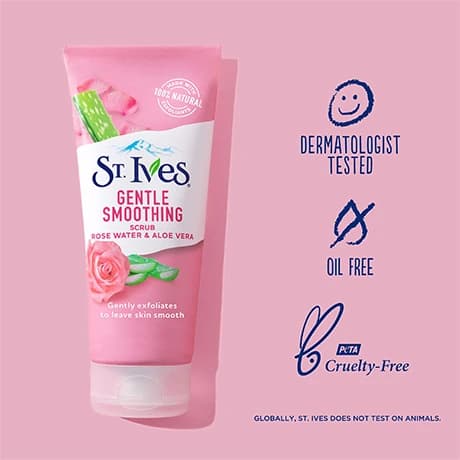 اسکراب ملایم گل رز و آلوئه ورا سینت اویز تسکین کننده ST.Ives — تصویر ۸