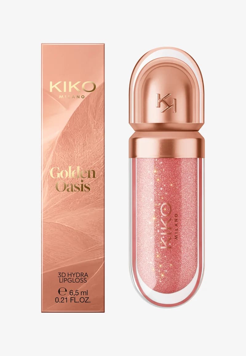 پک 5 عددی لیپ گلاس کیکو KIKO مدل Golden Oasis — تصویر ۹