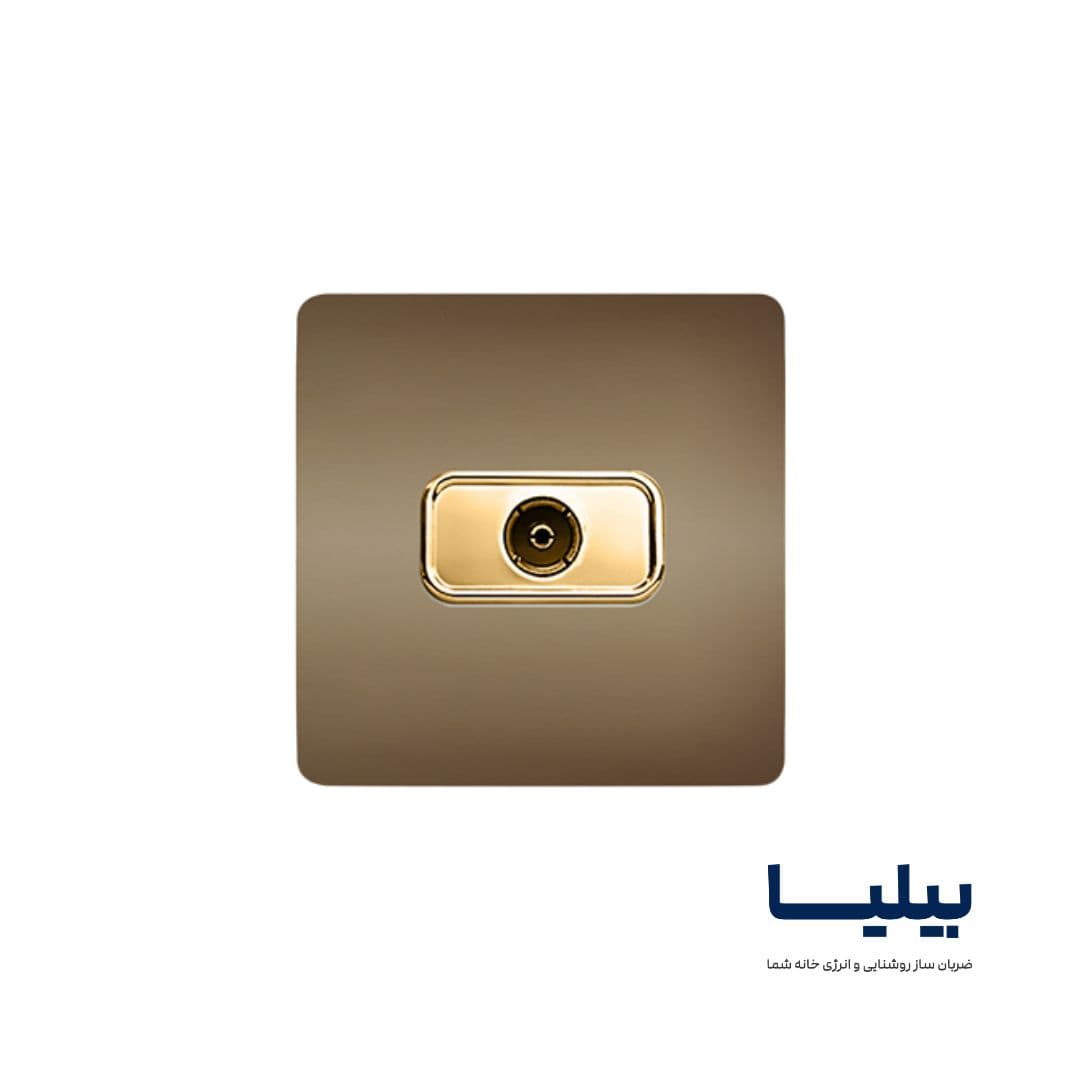 پریز آنتن مدل کریستال بژ برند اسیا الکتریک