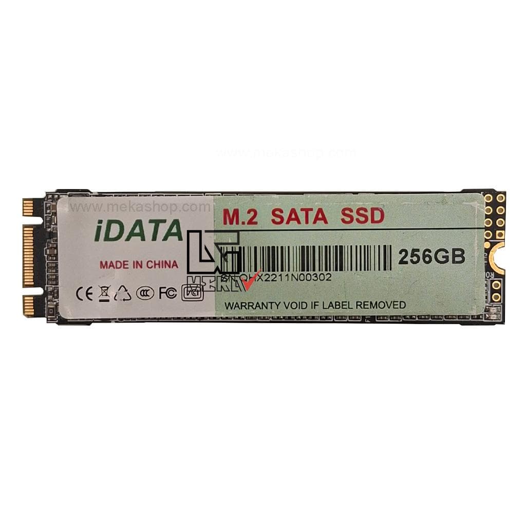 هارد اس اس دی لپ تاپ ای دیتا 256 گیگابایت SSD IDATA M.2 SATA دو شیار