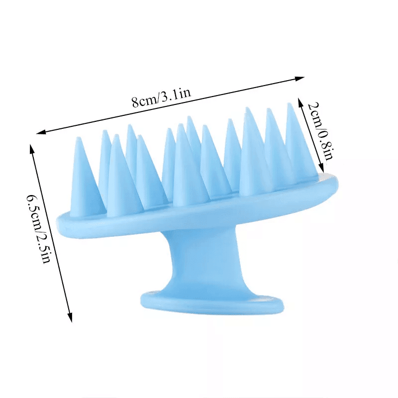 براش ماساژور سر سیلیکونی نرم Scalp Massager Soft Silicone Brush — تصویر ۱۰