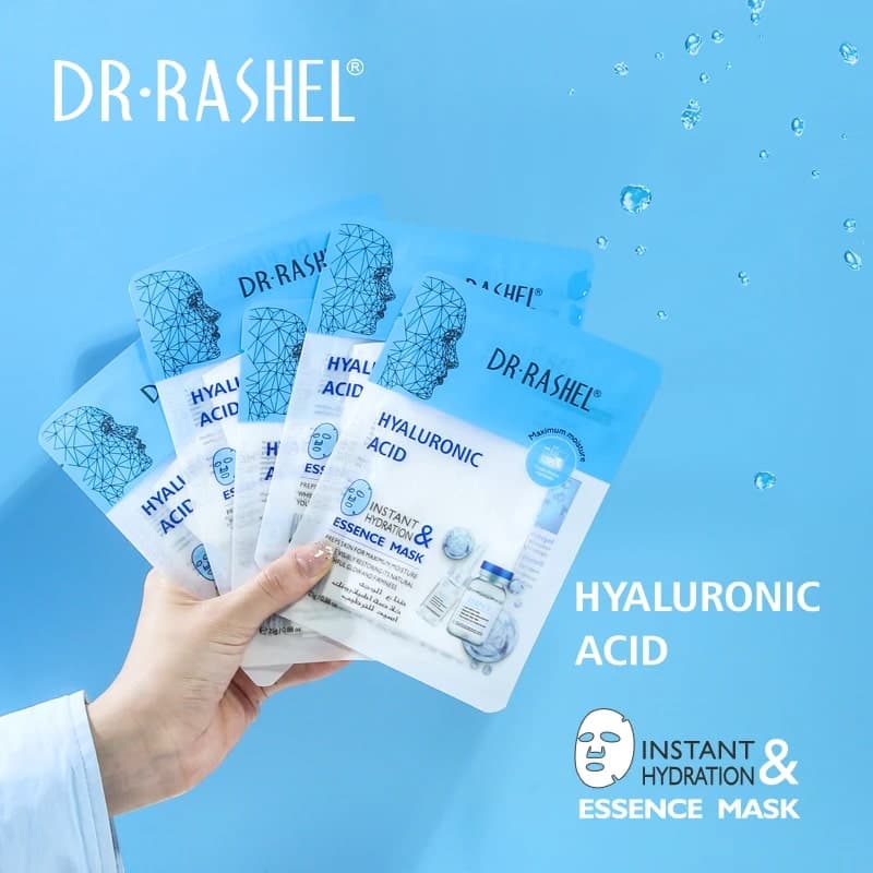 ماسک ورقه ای هیالورنیک اسید دکتر راشل 25گرم Dr.Rashel Hyaluronic Acid Instant Hydration & Essence Mask — تصویر ۸