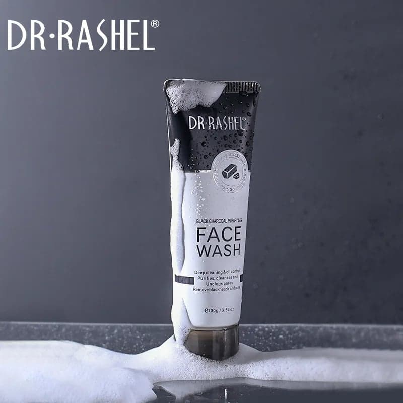 فیس واش زغال فعال دکتر راشل ضد جوش 100گرم DR.RASHEL Black Charcoal Purifying face wash — تصویر ۶
