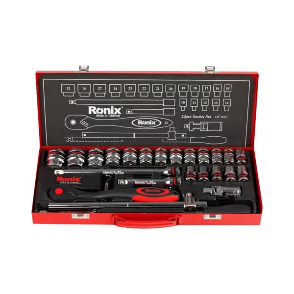 جعبه بکس رونیکس 24 پارچه 1/2 اینچ مدل RH-2624