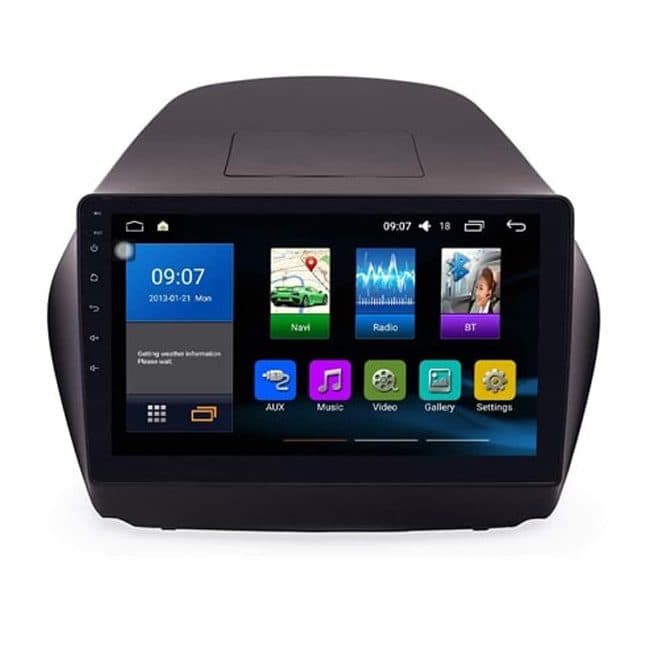 پخش فابریک تصویری و مانیتور اندروید خودرو توسان 10 اینچ IX35 Tucson Android مدل P100 — تصویر ۲