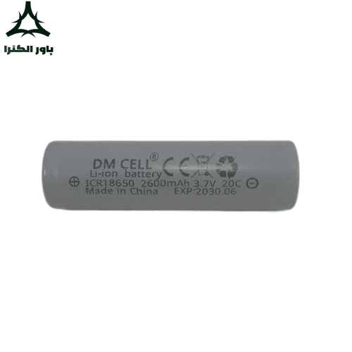 باتری لیتیوم یون DM CELL 3.7V 2600mAh 18650 20C | سرتخت | بسته 100 عددی — تصویر ۸