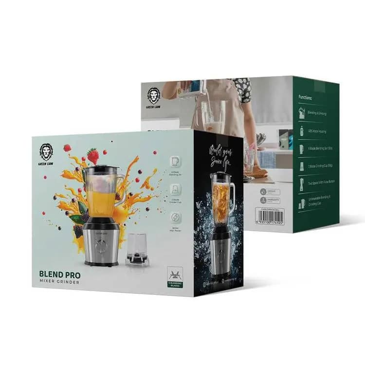 آسیاب و مخلوط کن گرین لاین مدل Green Lion Blend Pro Mixer Grinder GNBLDPMIXG6 GL-BL02 — تصویر ۳