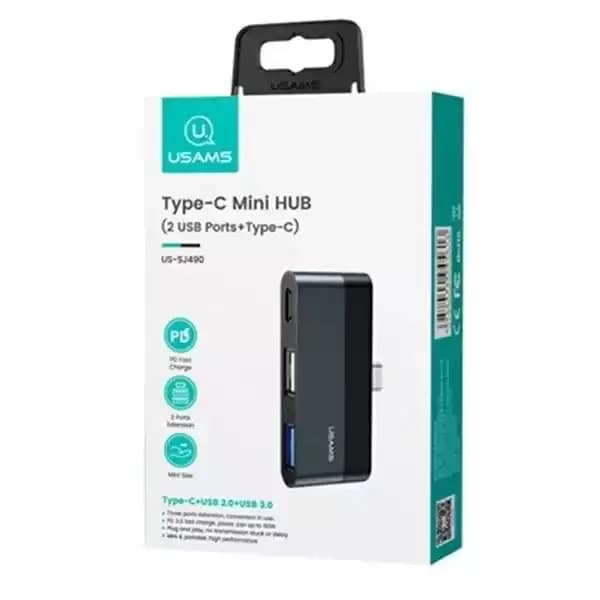 هاب و آداپتور تایپ سی یوسمز مدل USAMS Adapter HUB US-SJ490 — تصویر ۷