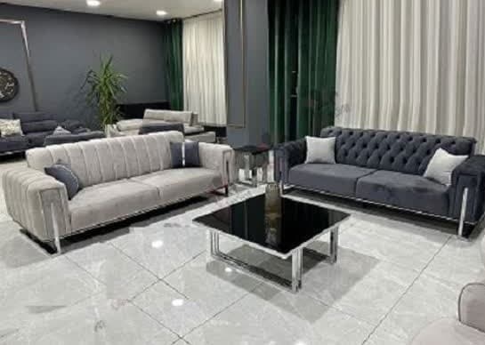 مبل چستر راحتی ۸نفره پایه استیل مدل لاوین