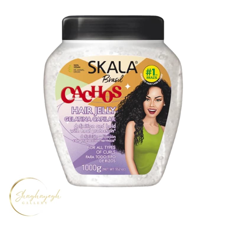 ژل موی فر کاچوس اسکالا 1000 گرم Skala Brasil Cachos Hair Jelly 1000g — تصویر ۳