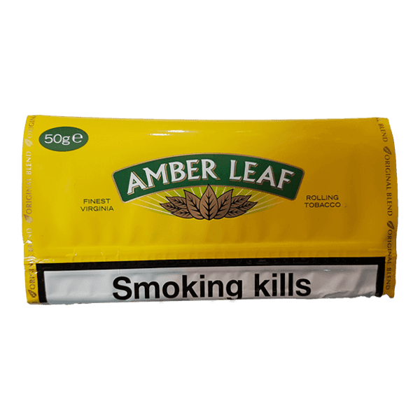 توتون سیگار آمبرلیف زرد Amber leaf yellow hand rolling tobacco