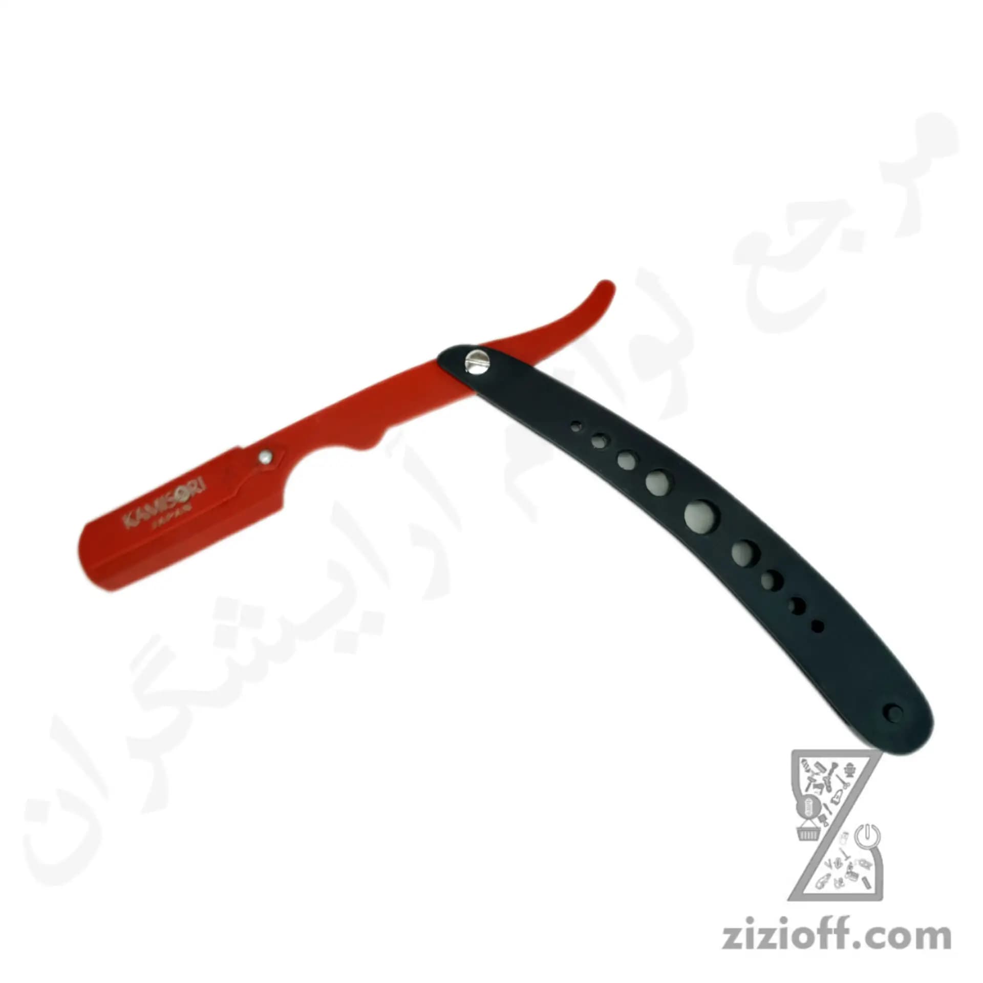 دسته تیغ سه تیکه فلزی کمیسوری مشکی — تصویر ۴