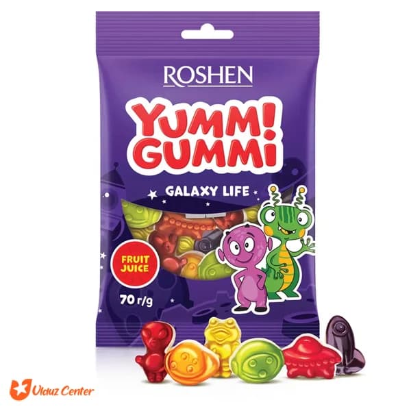 پاستیل میوه ای روشن مدل Galaxy Life وزن 70 گرم — تصویر ۳