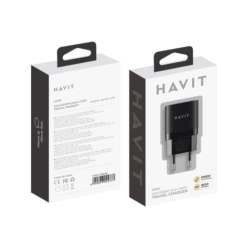 شارژر دیواری 30 وات HAVIT مدل UCLE001 — تصویر ۴