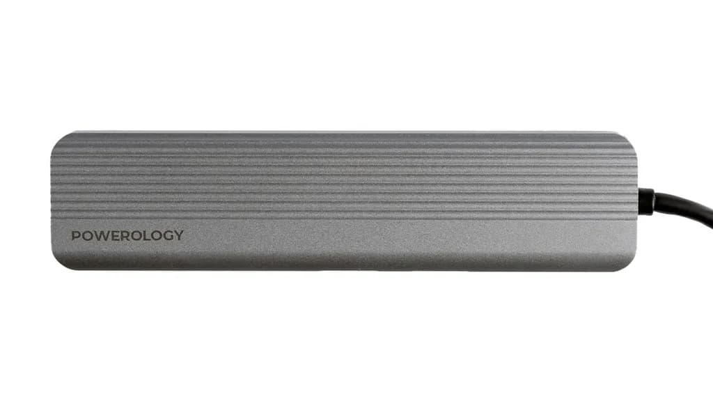 هاب USB-C پاورولوژی مدل 6in1 Slim 4K HDMI (P61HBCGY) — تصویر ۳
