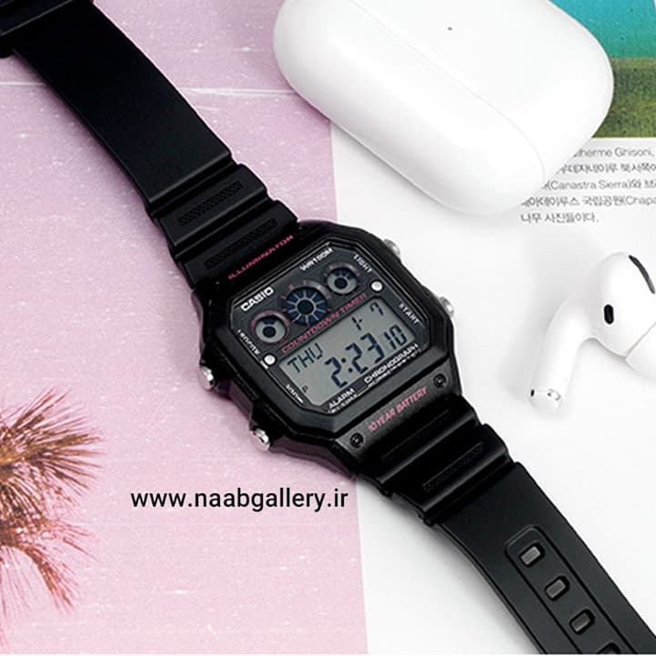 ساعت مچی کاسیو (Casio) مدل AE-1300WH-1A2VDF — تصویر ۱۱