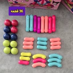 بازی ساختنی گوی و میله مگنتی 36 ،42 ،64 و72 قطعه،باکیفیت،پلی مگ — تصویر ۶