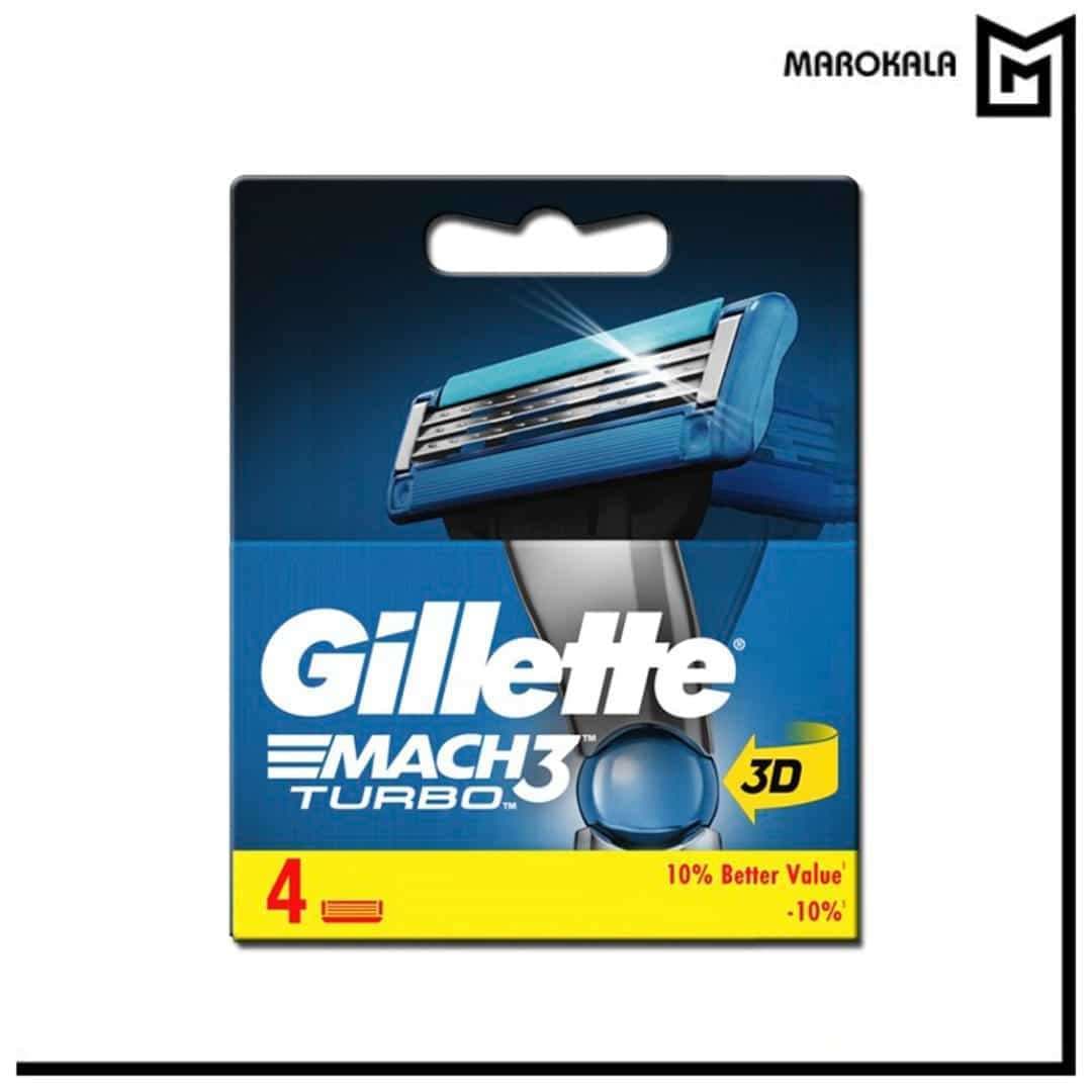 تیغ یدک مچ تری توربو ژیلت بسته 4 عددی (قیمت عمده با افزایش تعداد خرید کالا) - ماروکالا، فروش عمده محصولات آرایشی و بهداشتی
