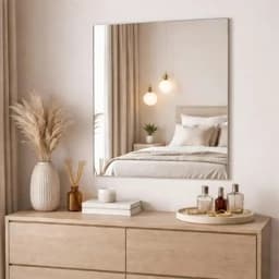 آینه دکوراتیو دیواری برند بُردین کد ابعاد 50*70 سانتیمتر — تصویر ۵