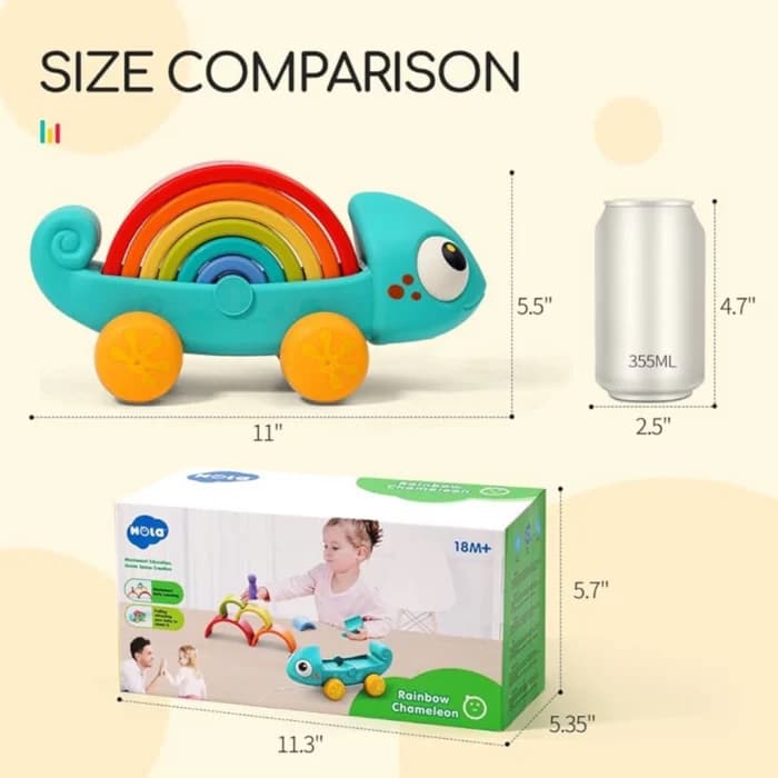 پازل آفتاب پرست رنگین کمانی 795700 هولی تویز Huile Toys — تصویر ۷