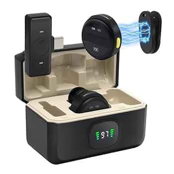 میکروفون وایرلس Type-C دو کاناله مدل Dual Mic با گارانتی | دیجی جنوب