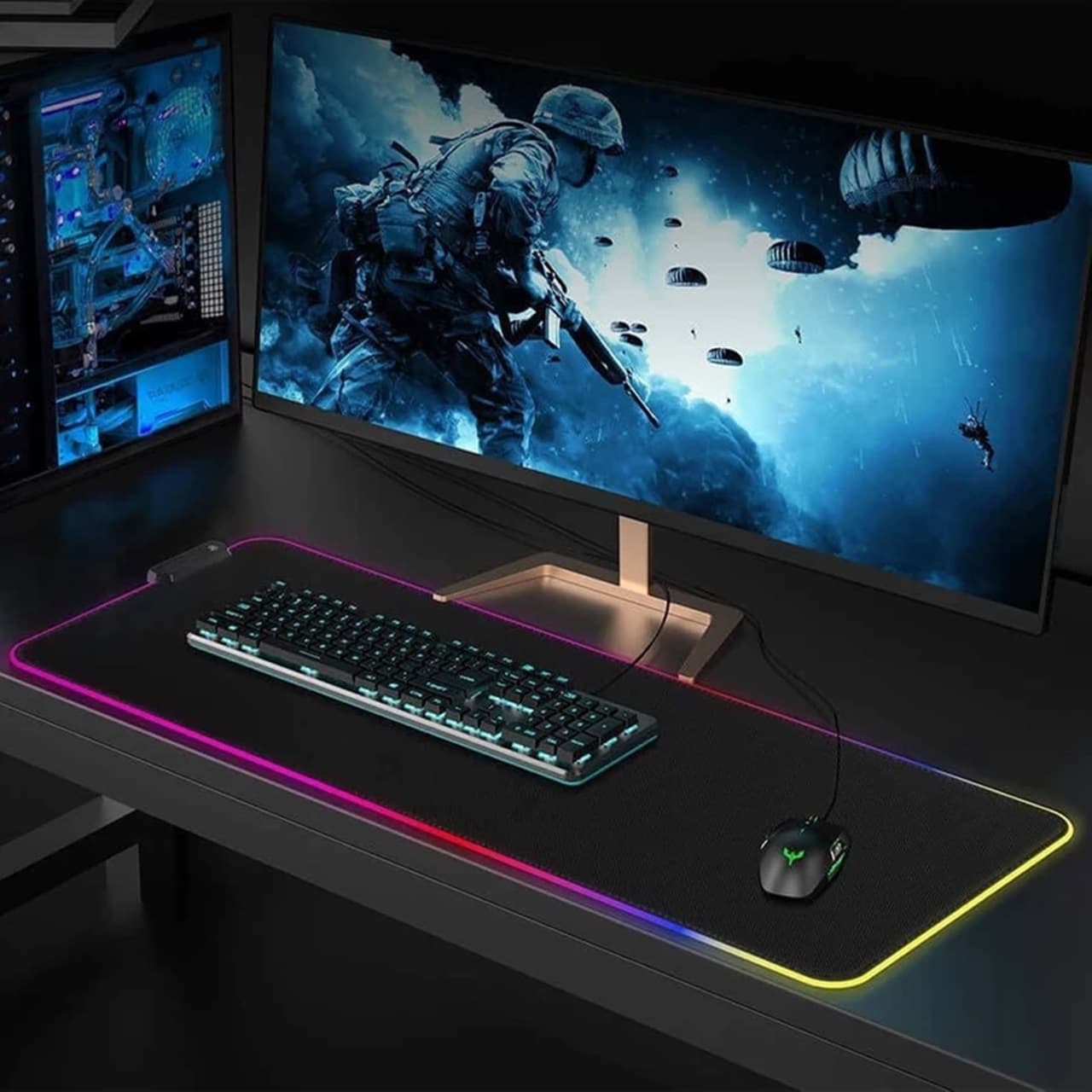 ماوس پد مخصوص بازی مدل RGB — تصویر ۳
