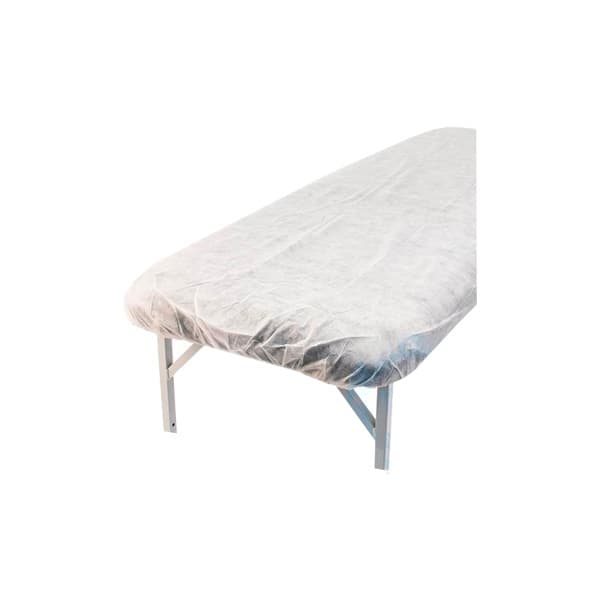 ملحفه یکبار مصرف دو سرکش سفید 220*80 گرماژ 20