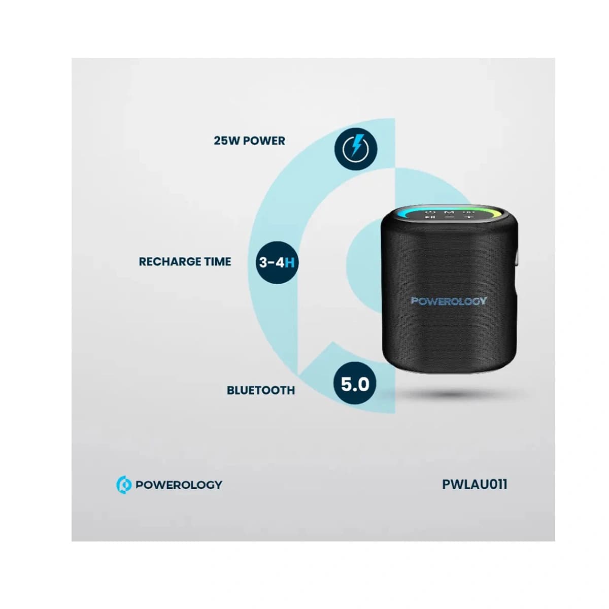 اسپیکر بلوتوثی 25 وات Loud Speaker پاورولوژی — تصویر ۱۰