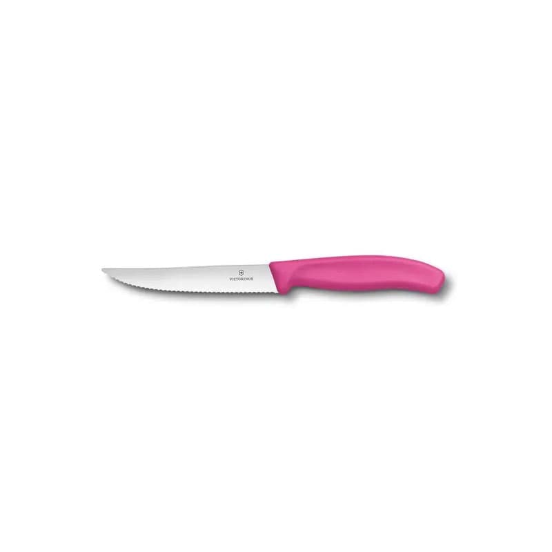 چاقوی استیک کلاسیک سوئیسی صورتی ویکتورینوکس Victorinox Swiss Classic Gourmet Steak Knife 6.7936.12L5