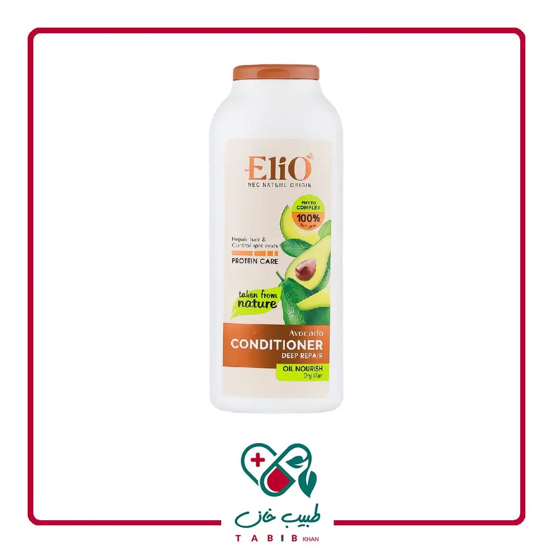نرم کننده و ترمیم کننده موهای خشک آووکادو الیو 400 میلی لیتر/Deep Repair Conditioner Elio — تصویر ۲