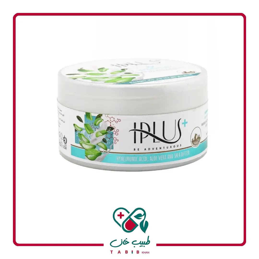 کرم ژل آبرسان آلوئه ورا آی پلاس 200 میلی لیتر/Aloe Vera Moisturizing Gel Cream Iplus