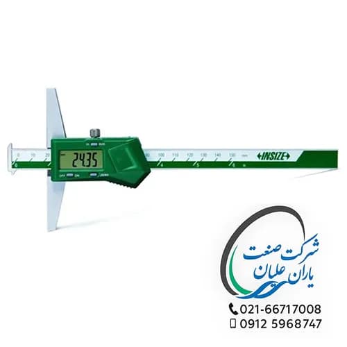 عمق سنج دیجیتال اینسایز دو لبه 200 میلیمتر مدل 200-1144 — تصویر ۴