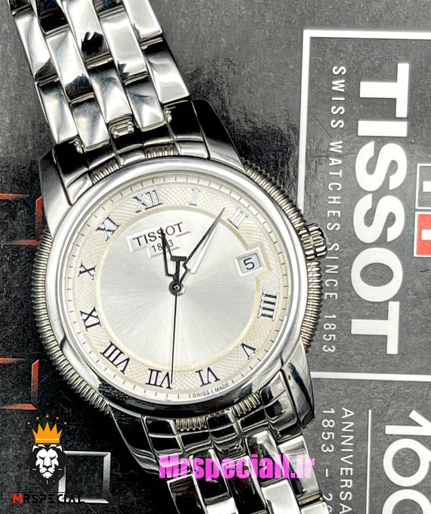 ساعت تیسوت مردانه استیل موتور سوییس کوارتز صفحه سفید 021415 TISSOT R460 — تصویر ۱۱