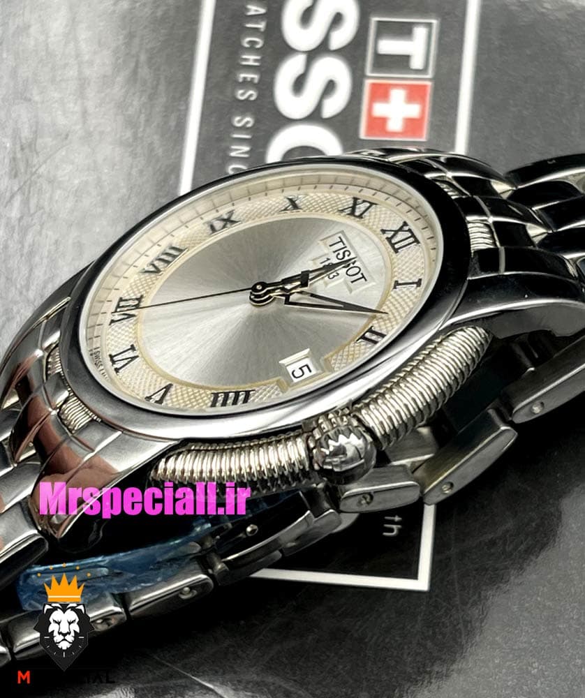 ساعت تیسوت مردانه استیل موتور سوییس کوارتز صفحه سفید 021415 TISSOT R460 — تصویر ۱۰