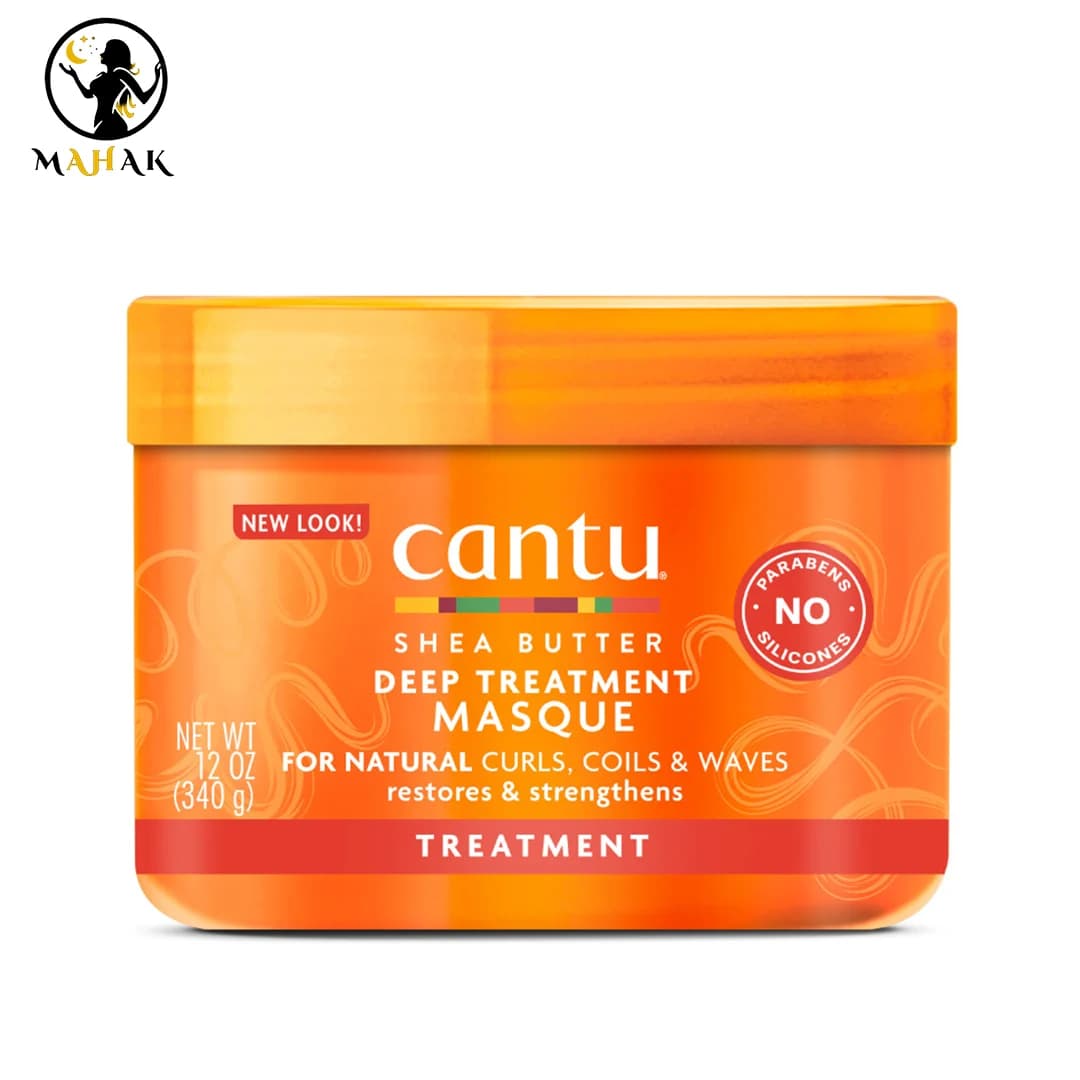 ماسک مو ترمیم کننده درمانی داخل حمام شی باتر موی فر کانتو Cantu Deep Treatment Masque