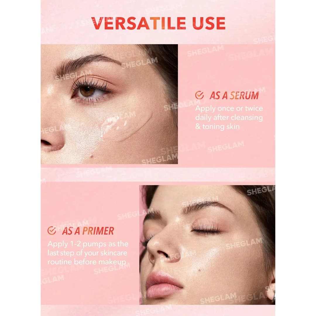 سرم پرایمر نیاسینامید هندوانه شیگلم MELON MELT NIACINAMIDE SERUM PRIMER — تصویر ۹