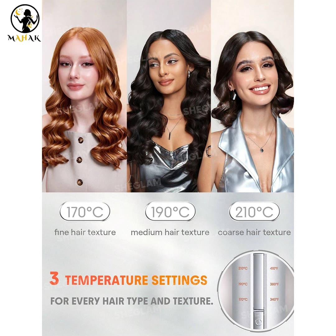 دستگاه فر کننده جادویی مو کرلی شیگلم اصل Sheglam hair curler — تصویر ۴