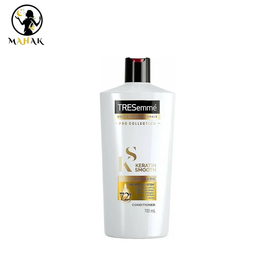 نرم کننده ( کاندیشنر ) مو کراتینه ترزمه مدل KERATIN SMOOTH Tresemme Keratin Smooth Conditioner 700Ml — تصویر ۶