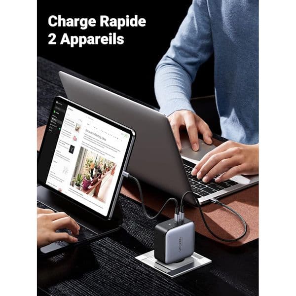 شارژر دیواری 100 وات با دو پورت USB-C یوگرین مدل CD254 — تصویر ۱۲