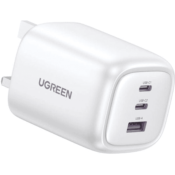 شارژر دیواری 65 وات با دو پورت USB-C و یک پورت USB-A یوگرین مدل CD306 — تصویر ۳