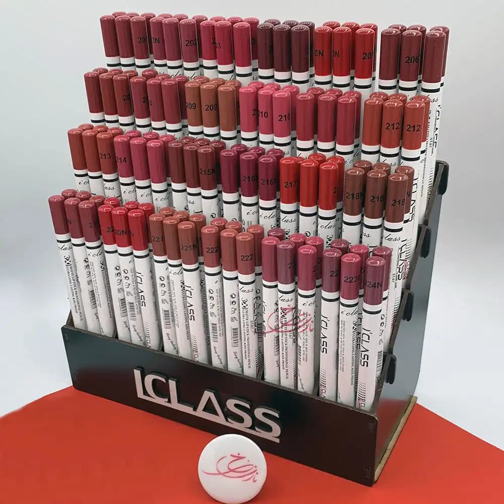استند کامل رژ لب مدادی آی کلاس ICLASS بسته 144 عددی