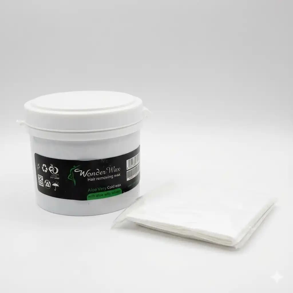 موم سرد واندر وکس Wonder Wax مدل آلوئه ورا Aloe Vera وزن 300 گرمی — تصویر ۶