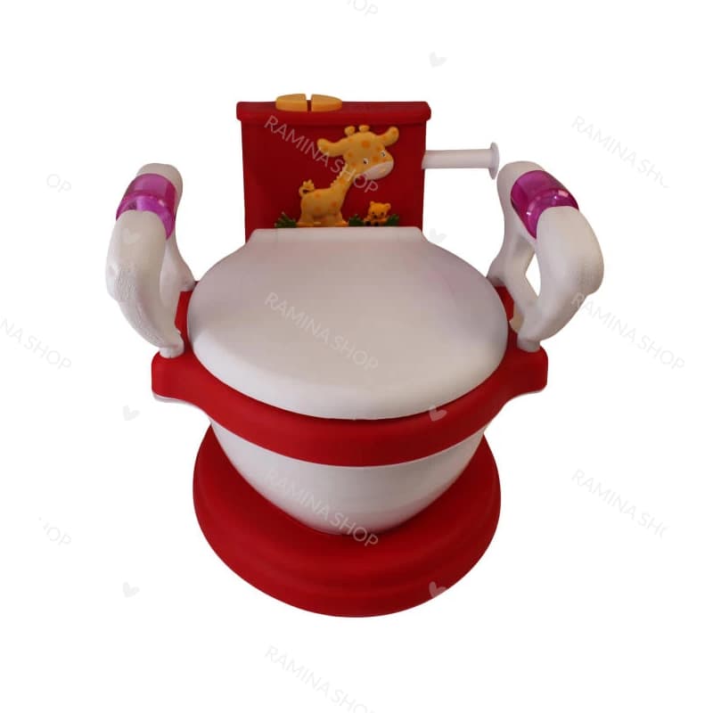 توالت فرنگی موزیکال کودک با دستمال کاغذی سامیا تویز Samya Toys — تصویر ۶