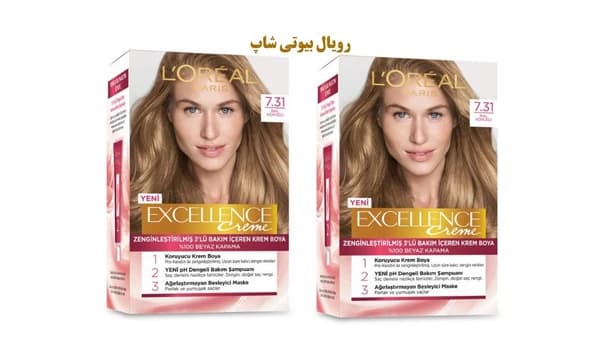 پک 2 عددی رنگ مو شماره 7.31 EXCELLENCE قهوه ای عسلی