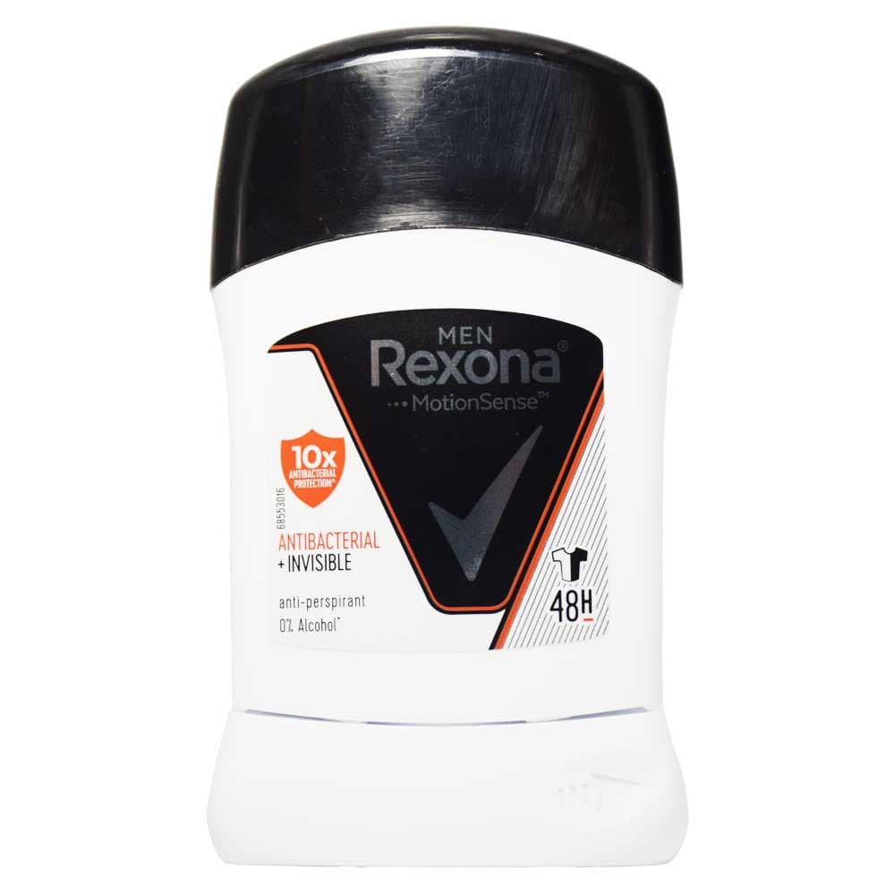استیک ضد تعریق (مام صابونی) مردانه رکسونا REXONA اصلی مدل Anti Bacterial Invisible
