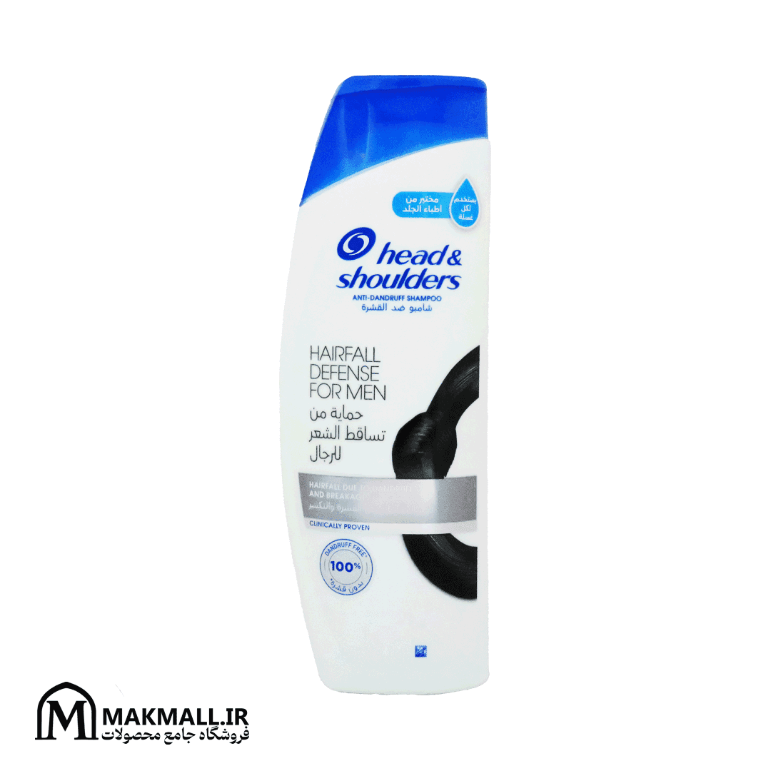 شامپو ضد شوره و ریزش مو مردانه هد اند شولدرز 400 میل | Head & Shoulders Men Hairfall Defense Anti-Dandruff Shampoo 400ml — تصویر ۲