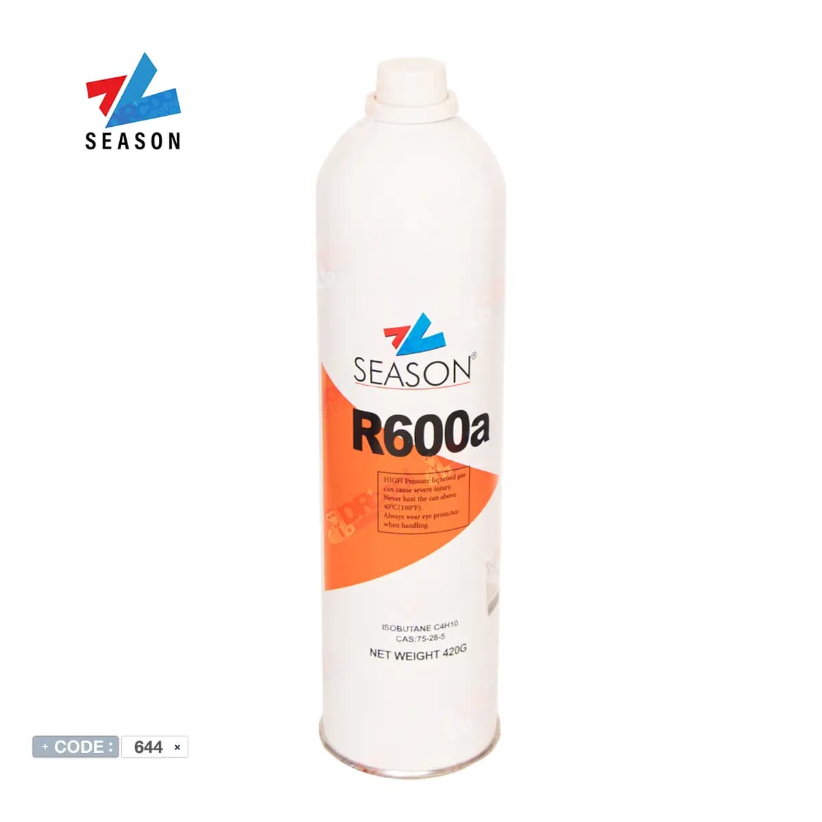 کپسول سوپاپدار 420 گرمی گاز R600a برند سیزون SEASON