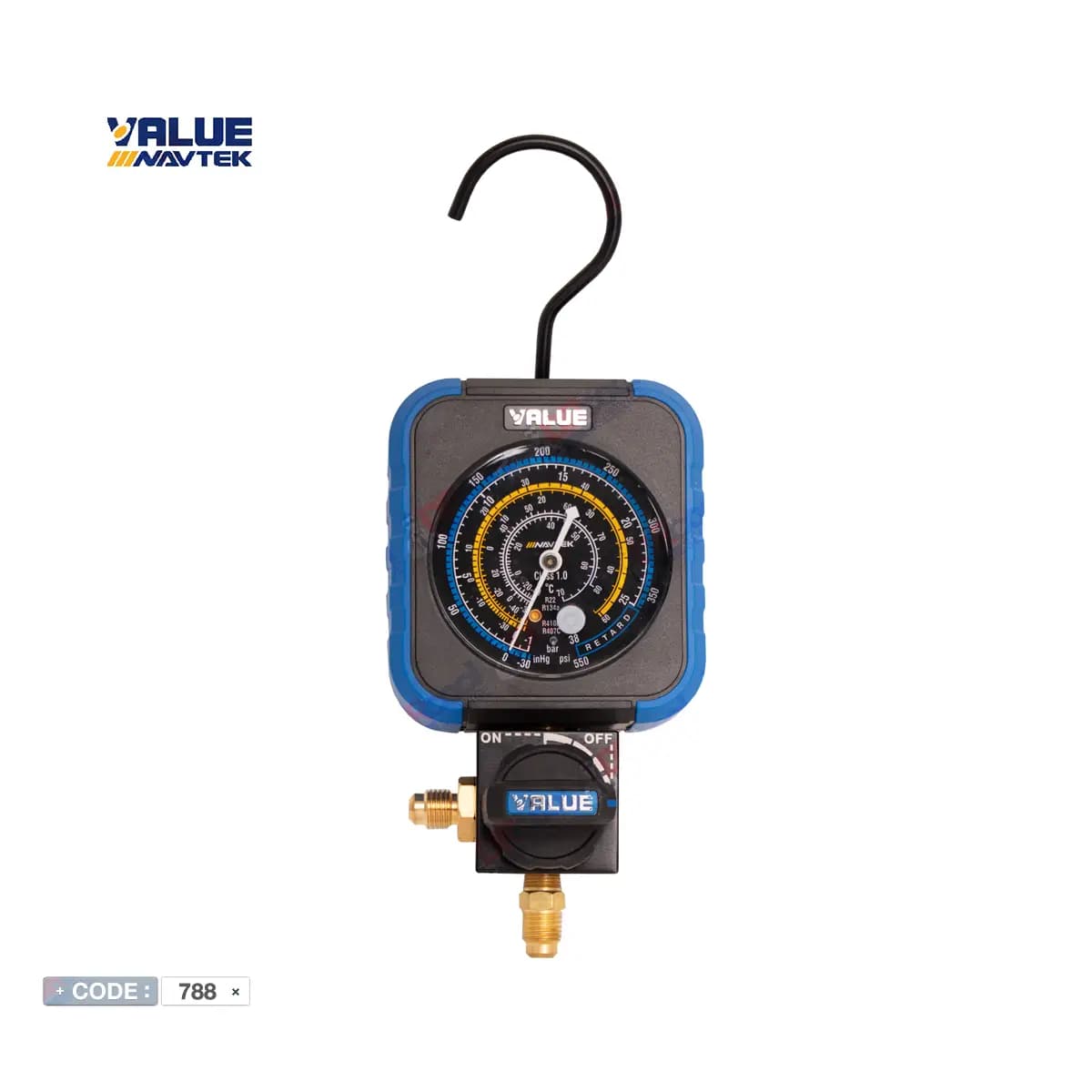 گیج تکی نیم دور فشار پایین VRM1-B-0404 برند والوو VALUE — تصویر ۶